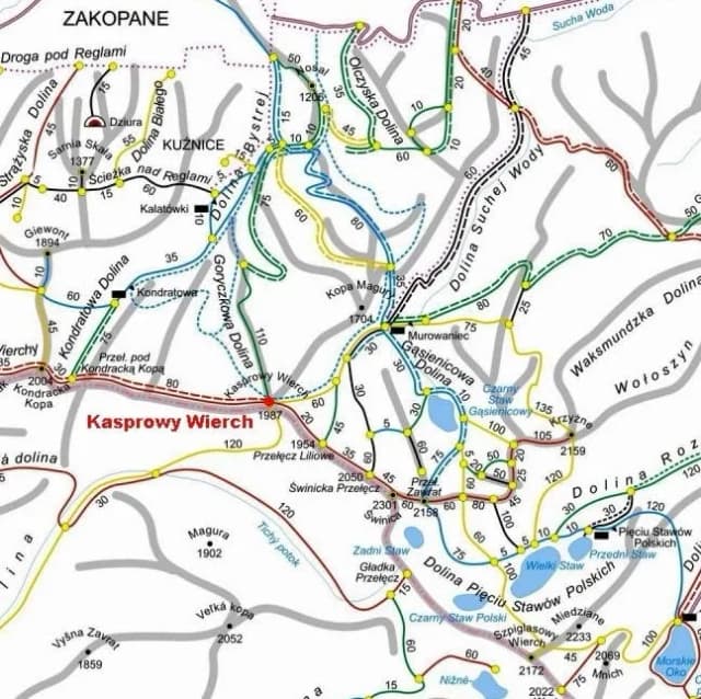 Ile km ma szlak na Kasprowy Wierch? Sprawdź najpopularniejsze trasy